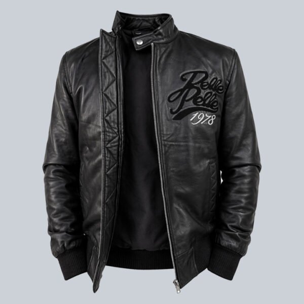 Pelle Pelle black leather jacket for men, premium handcrafted style from Nova X Leather Melbourne